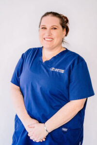 Amber Allison pictured standing in uniform against a white background